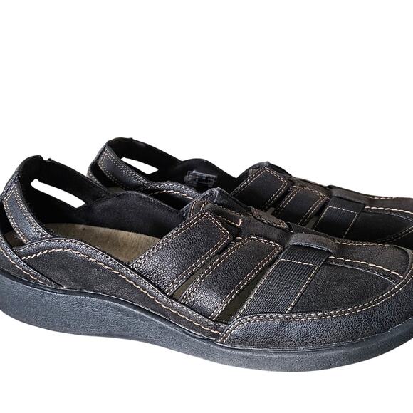 CLARKS CLOUD STEPPERS SILLIAN STORK WOMEN'S LOAFER WALKING SHOE BROWN SIZE 8M - Picture 1 of 9